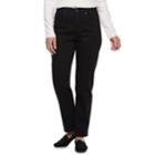 Women's Croft & Barrow&reg; Classic Curvy Straight-leg Jeans, Size: 16 Short, Black