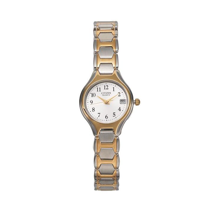 Citizen Women's Easy Reader Stainless Steel Watch, Multicolor