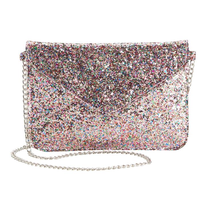 Girls Glitter Envelope Crossbody Purse, Multi Combo