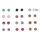Lc Lauren Conrad Milgrain Solitaire Nickel Free Stud Earring Set, Women's, Multicolor