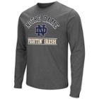 Men's Campus Heritage Notre Dame Fighting Irish Wordmark Long-sleeve Tee, Size: Xxl, Oxford