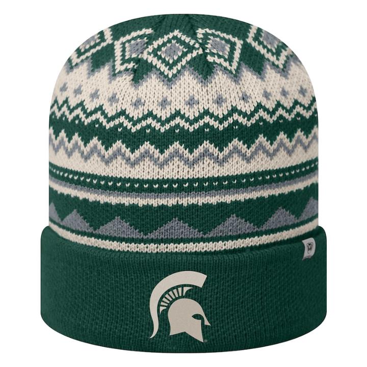 Adult Top Of The World Michigan State Spartans Dusty Beanie, Adult Unisex, Dark Green