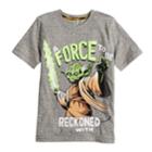 Boys 4-7x Star Wars A Collection For Kohl's A Force To Be Reckoned With Yoda Tee, Size: 7x, Dark Grey