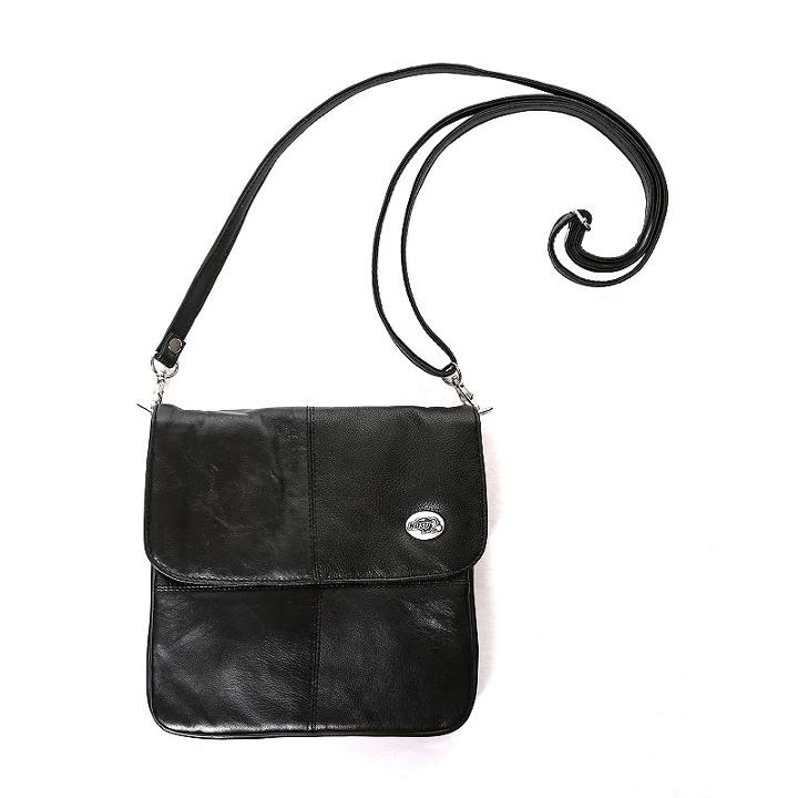 North Dakota State Bison Leather Clutch Purse, Women's, Black