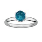 Stacks And Stones Sterling Silver Blue Topaz Briolette Stack Ring, Women's, Size: 10