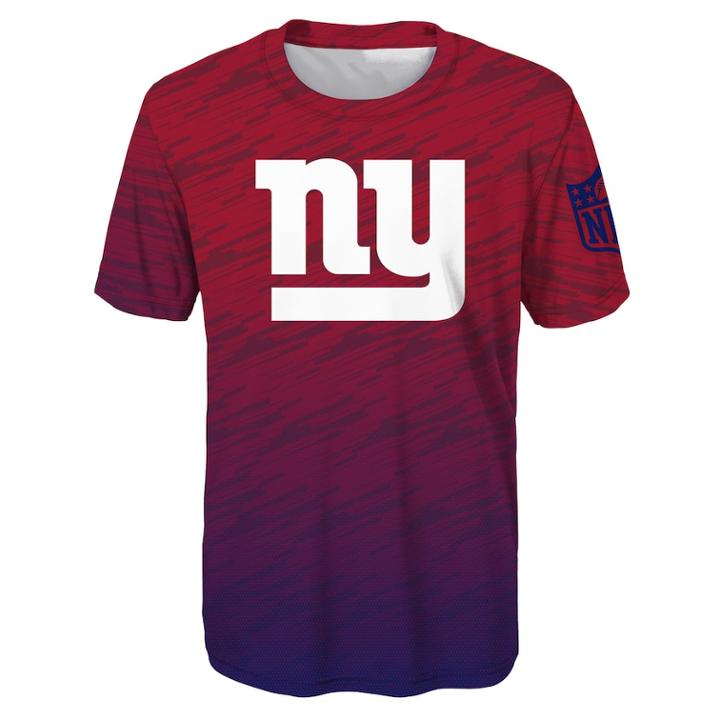 Boys 8-20 New York Giants Propulsion Tee, Size: L 14-16, Red