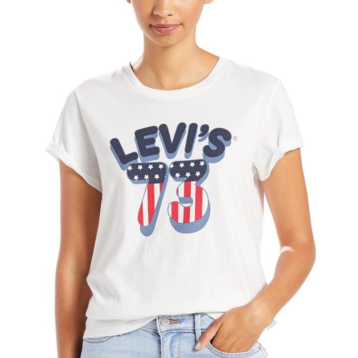 Women's Levi's&reg; Graphic Tee, Size: Small, White
