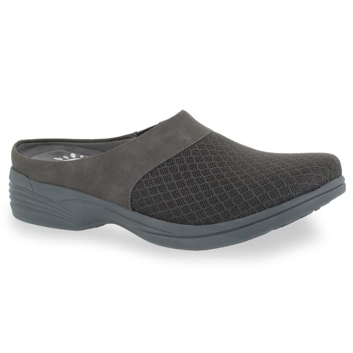 Solite By Easy Street Cozy Women's Mules, Size: 6 Ww, Grey