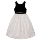 Girls Plus Size Velvet Soutache Skirt Dress, Girl's, Size: 20 1/2, White Oth