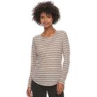Women's Sonoma Goods For Life&trade; Essential Crewneck Tee, Size: Xl, Dark Red