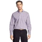 Men's Izod Premium Essentials Classic-fit Plaid Stretch Button-down Shirt, Size: Xxl, Lt Purple