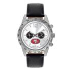 Men's Game Time San Francisco 49ers Letterman Watch, Black
