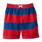 Baby Boy Wippette Striped Swim Shorts, Size: 24 Months, Red