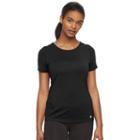 Women's Tek Gear&reg; Performance Base Layer Tee, Size: Small, Black