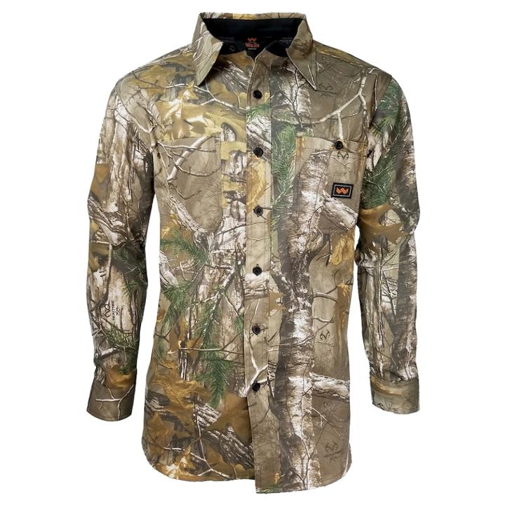 Big & Tall Walls Hunting Cape Back Long Sleeve Shirt, Men's, Size: 3xb, Real Tree