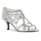 Easy Street Flattery Women's Evening Dress Heels, Size: 6.5 Wide, Silver