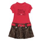 Girls 4-6x Lilt Meow Cheetah Print Skirt Dress, Girl's, Size: 4, Orange Oth