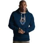 Men's Antigua Vancouver Whitecaps Victory Logo Hoodie, Size: Small, Blue (navy)