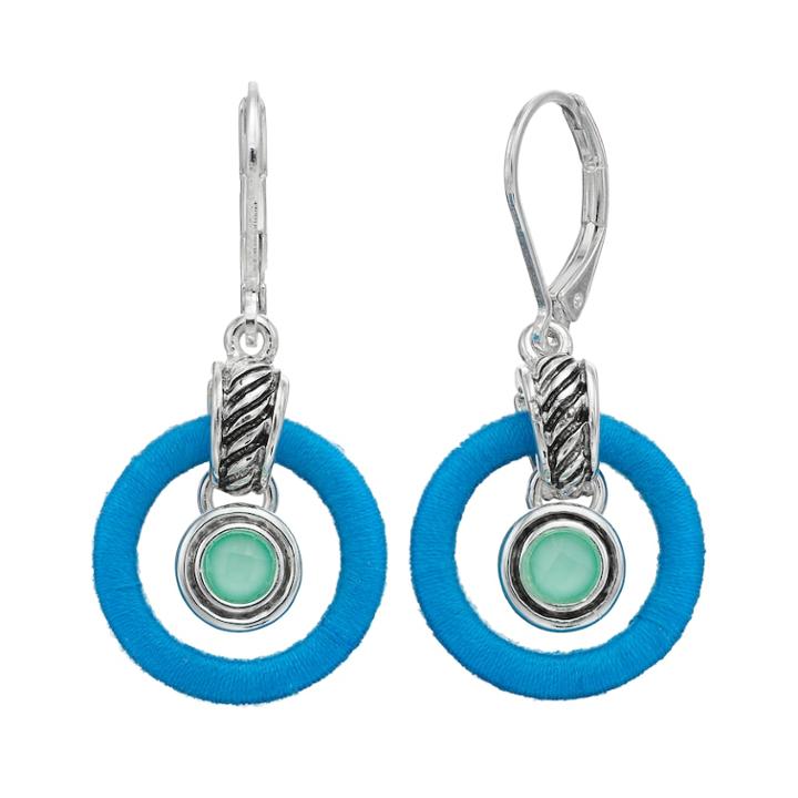 Napier Orbital Drop Earrings, Women's, Blue