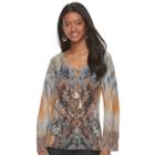 Women's World Unity Tassel Top, Size: Large, Brown Oth