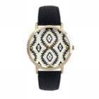 Journee Collection Women's Tribal Watch, Black