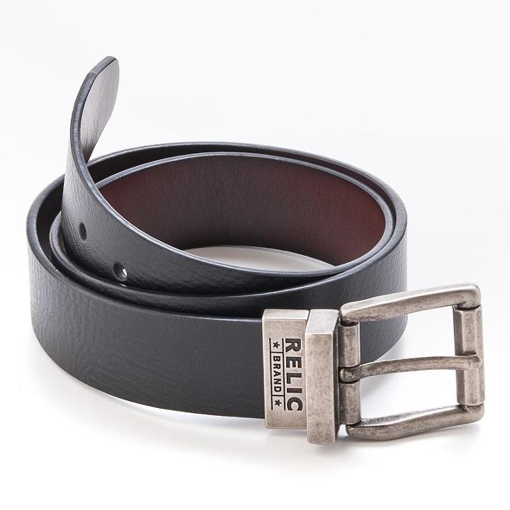 Relic Mitch Reversible Leather Belt, Men's, Size: 42, Black