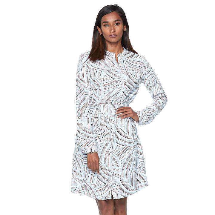 Women's Apt. 9&reg; Shirtdress, Size: Xxl, Brt Purple