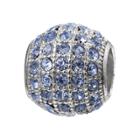 Individuality Beads Sterling Silver Crystal Bead, Women's, Blue