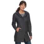 Women's Sebby Collection Hooded Fleece Jacket, Size: Medium, Blue (navy)