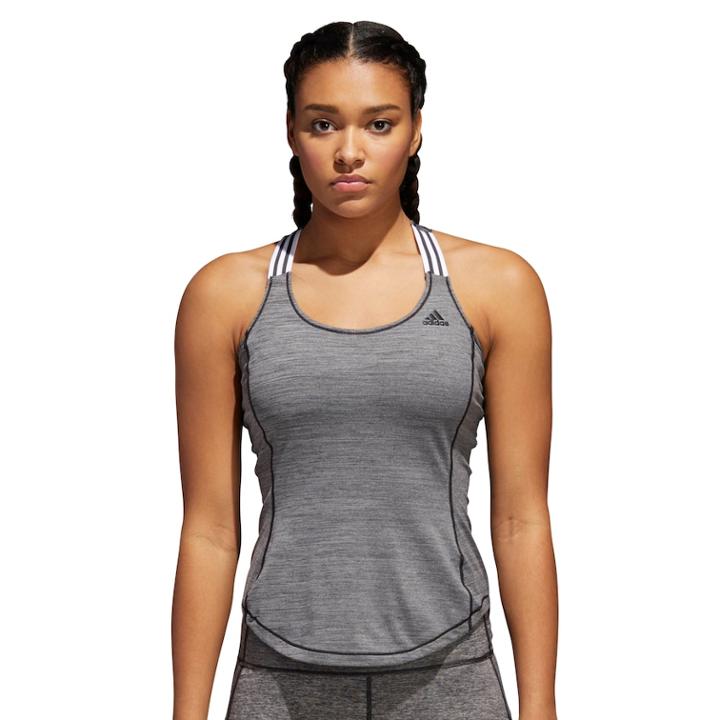 Women's Adidas Performer 3-stripes Tank, Size: Xl, Black