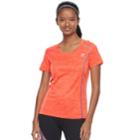 Women's Fila Sport&reg; Space-dyed Short Sleeve Tee, Size: Xs, Med Orange