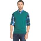 Men's Izod Solid Sweater Vest, Size: Large, Med Green