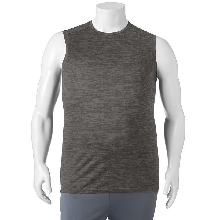 Big & Tall Fila Sport&reg; Tru-dry Space-dyed Performance Muscle Tee, Men's, Size: 2xb, Med Grey