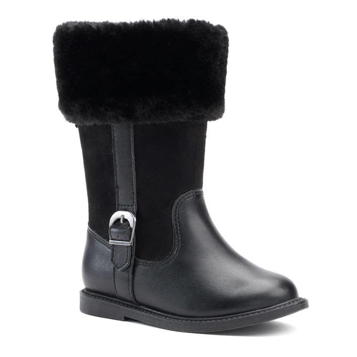 Carter's Tampico Toddler Girls' Winter Boots, Size: 11, Black