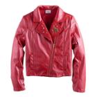 Disney D-signed Descendants 2 Girls 7-16 Faux-leather Studded Moto Jacket, Size: Small, Red