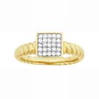 Love 360 10k Gold 1/4 Carat T.w. Diamond Wedding Ring, Adult Unisex, Size: 7.50, White