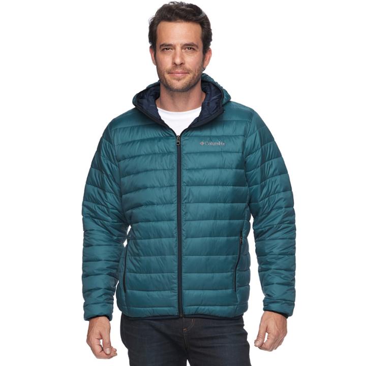 Big & Tall Columbia Elm Ridge Hooded Puffer Jacket, Men's, Size: 3xb, Blue Other