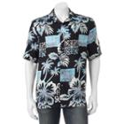 Big & Tall Batik Bay Classic-fit Tropical Button-down Shirt, Men's, Size: 3xb, Black