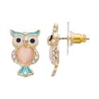 Lc Lauren Conrad Owl Stud Earrings, Women's, Multicolor