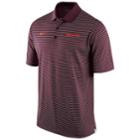 Men's Nike Virginia Tech Hokies Striped Stadium Dri-fit Performance Polo, Size: Large, Dark Red
