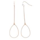 Lc Lauren Conrad Textured Nickel Free Linear Teardrop Earrings, Women's, Light Pink