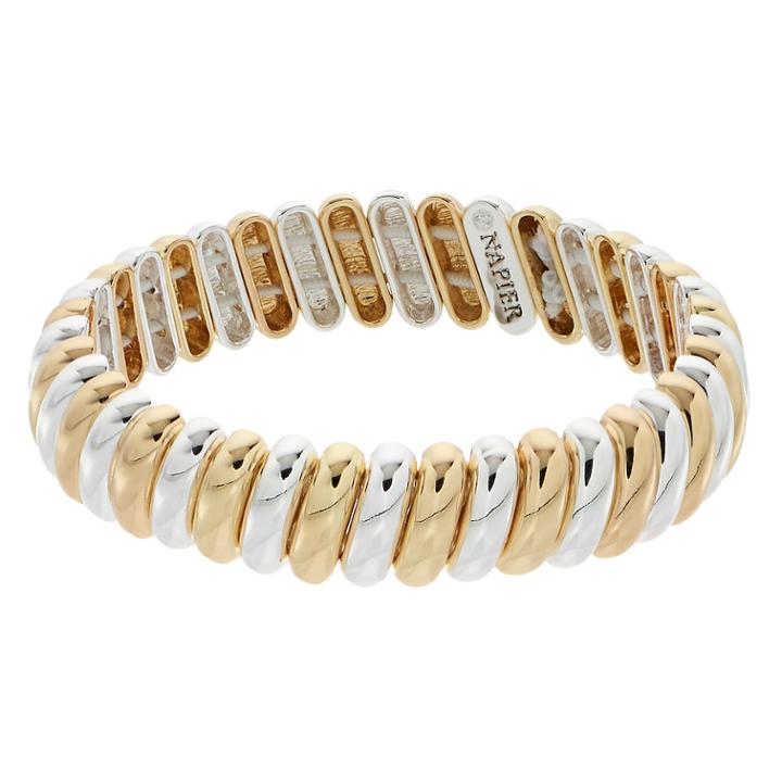 Napier Two Tone Stretch Bracelet, Women's, Multicolor