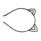 Girls 4-16 Cat Ear Headband, Black