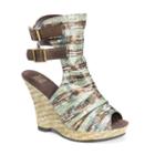 Muk Luks Sage Women's Espadrille Wedge Sandals, Girl's, Size: 10, Brown
