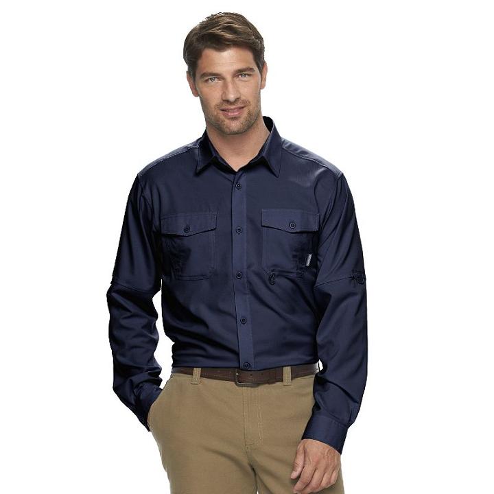 Men's Columbia Omni-wick Pacific Breeze Button-down Shirt, Size: Xxl, Blue