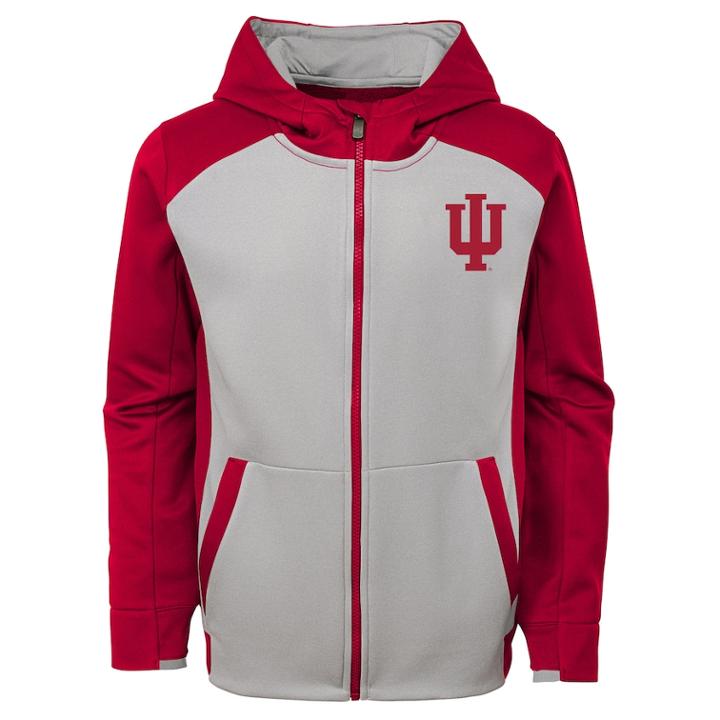 Boys 8-20 Indiana Hoosiers Hi-tech Hoodie, Size: M 10-12, Grey
