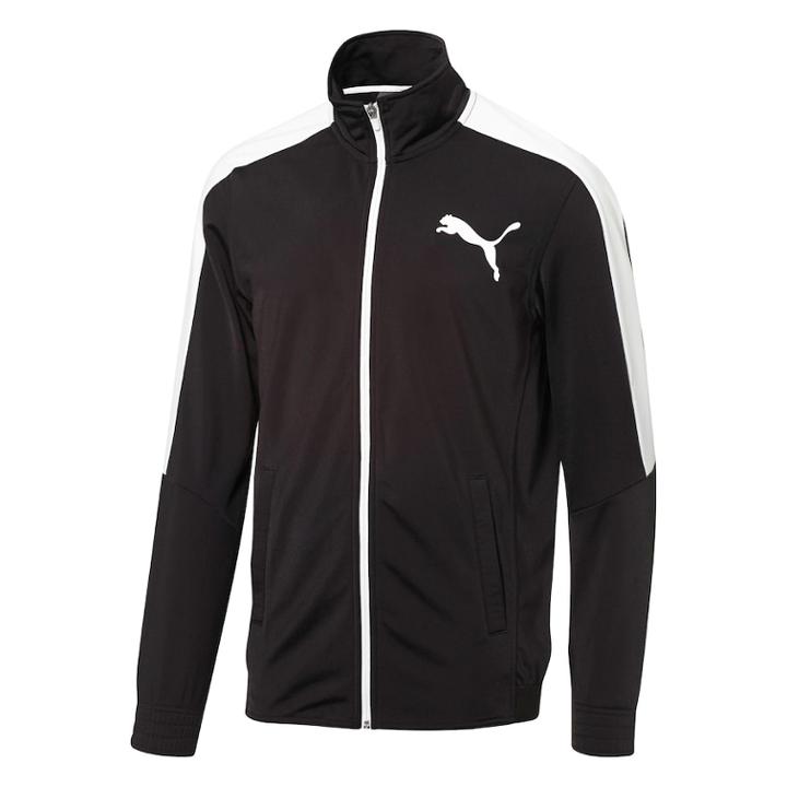 Men's Puma Warm-up Jacket, Size: Medium, Black