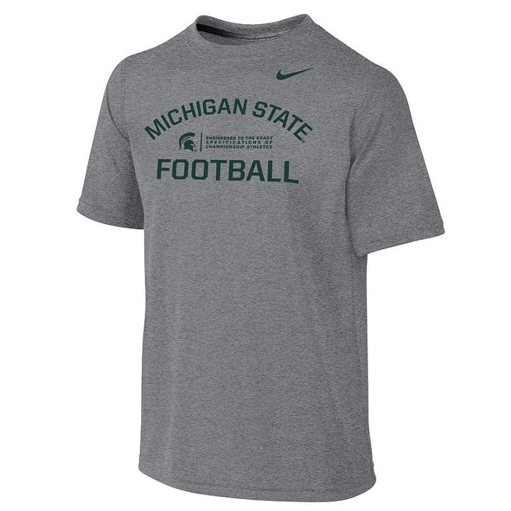 Boys 8-20 Nike Michigan State Spartans Legend Lift Dri-fit Tee, Boy's, Size: S(8), Grey Other