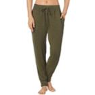 Women's Cuddl Duds Soft Knit Jogger Pants, Size: Xl, Dark Green