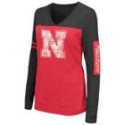 Women's Campus Heritage Nebraska Cornhuskers Distressed Graphic Tee, Size: Medium, Dark Red